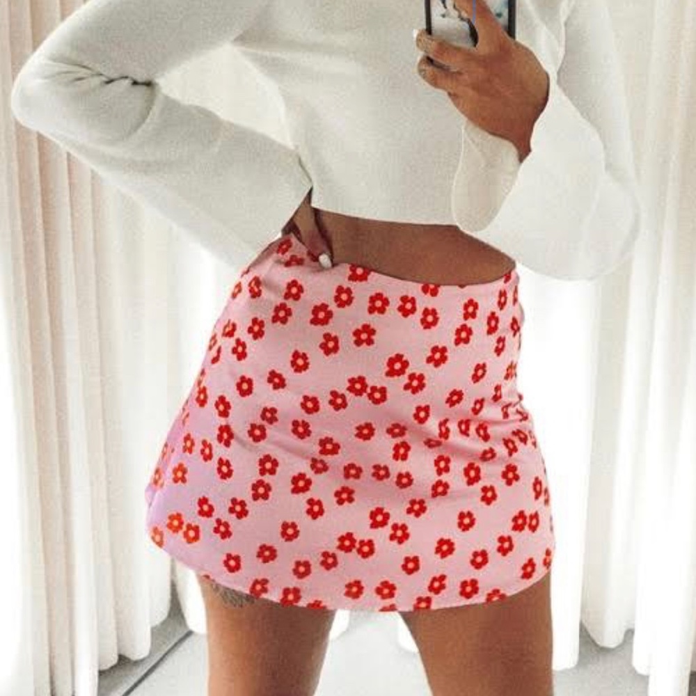 FLOWER SHEIN SKIRT! 🌸